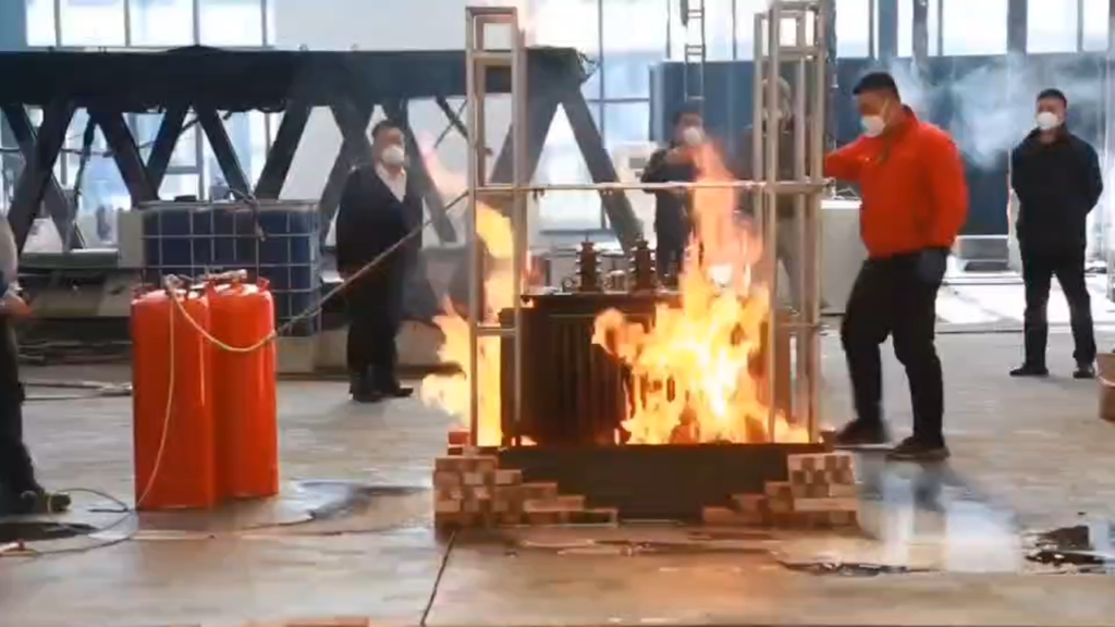 Fire Testing Types Transformer Fire Test | Aerogel Fire Suppression